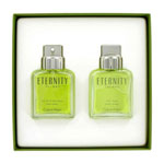 ETERNITY by Calvin Klein - Gift Set -- 3.4 oz Eau De Toilette Spray + 3.4 oz After Shave for Men.