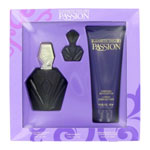 PASSION by Elizabeth Taylor - Gift Set -- 2.5 oz Eau De Toilette Spray + .12 oz Mini EDP + 6.8 oz Body Lotion
